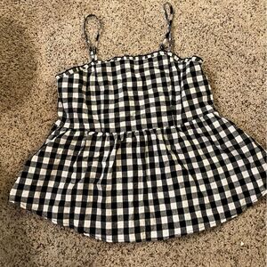 Cotton peplum top
